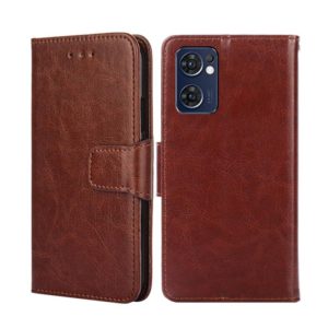 For TCL 30V 5G T781S Crystal Texture Leather Phone Case(Brown) (OEM)