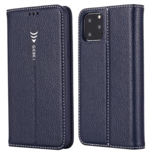For iPhone 11 GEBEI PU+TPU Horizontal Flip Protective Case with Holder & Card Slots(Blue) (GEBEI) (OEM)