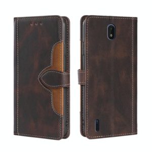 For Nokia C01 Plus / C1 2nd Editon Skin Feel Straw Hat Magnetic Buckle Leather Phone Case(Brown) (OEM)