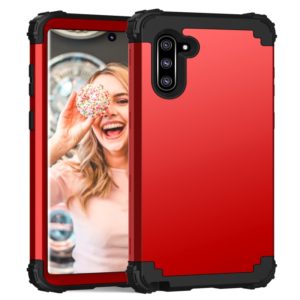 PC+ Silicone Three-piece Anti-drop Protection Case for Galaxy Note10(Red) (OEM)