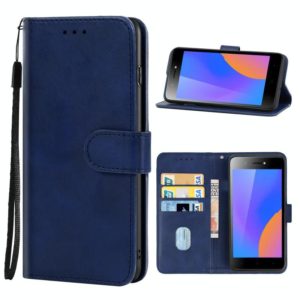 Leather Phone Case For Infinix Itel A35(Blue) (OEM)