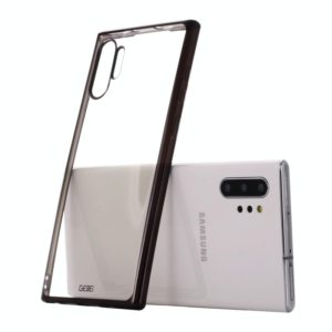 For Galaxy Note 10+ GEBEI Plating TPU Shockproof Protective Case(Black) (GEBEI) (OEM)