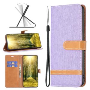 For Nokia G11 / G21 Color Matching Denim Texture Horizontal Flip Leather Case(Purple) (OEM)