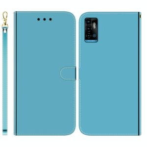 For ZTE Blade A72 / V40 Vita Imitated Mirror Surface Horizontal Flip Leather Phone Case(Blue) (OEM)