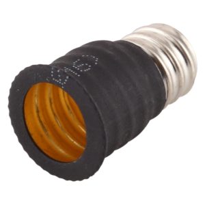 E12 to E14 Light Lamp Bulbs Adapter Converter (Black) (OEM)