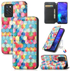 For Infinix Note 10 Pro Colorful Magnetic Horizontal Flip PU Leather Case with Holder & Card Slot & Wallet(Magic Space) (OEM)