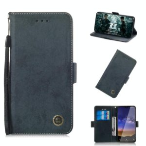 For Nokia 2.2 Retro Horizontal Flip PU Leather Case with Card Slots & Holder(Black) (OEM)
