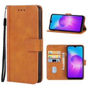 For Tecno SPARK GO Leather Phone Case(Brown) (OEM)