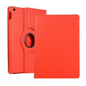For Lenovo M10 Plus 3rd Litchi Texture 360 Degrees Rotation Leather Tablet Case with Holder(Red) (OEM)