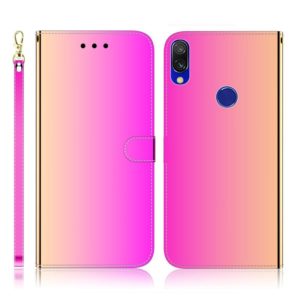 For Xiaomi Redmi 7 / Y3 Imitated Mirror Surface Horizontal Flip Leather Case with Holder & Card Slots & Wallet & Lanyard(Gradient Color) (OEM)