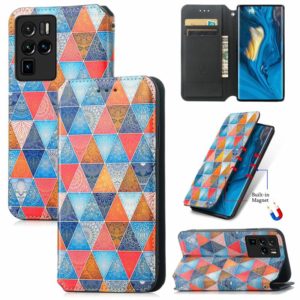For ZTE Nubia Z30 Pro Colorful Magnetic Horizontal Flip Leather Phone Case with Holder & Card Slot & Wallet(Rhombus Mandala) (OEM)