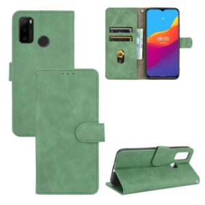 For Ulefone Note 10 Solid Color Skin Feel Magnetic Buckle Horizontal Flip Calf Texture PU Leather Case with Holder & Card Slots & Wallet(Green) (OEM)