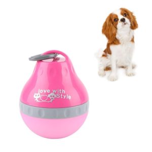 Pets Go Out Portable Folding Kettle Drinking Fountain Drinking Supplies, Size:S(Rose Red) (OEM)