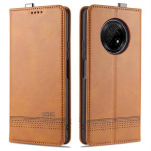 For Huawei Enjoy 20 Plus 5G AZNS Magnetic Calf Texture Horizontal Flip Leather Case with Card Slots & Holder & Wallet(Light Brown) (AZNS) (OEM)