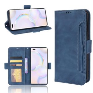 For Honor 50 Pro / Huawei nova 9 Pro Skin Feel Calf Pattern Horizontal Flip Leather Phone Case with Holder & Card Slots & Photo Frame(Blue) (OEM)