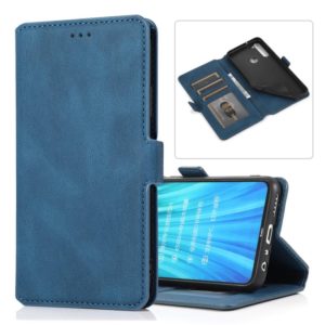 For Xiaomi Redmi Note 8 Retro Magnetic Closing Clasp Horizontal Flip Leather Case with Holder & Card Slots & Photo Frame & Wallet(Blue) (OEM)