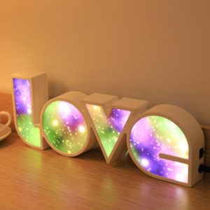 LED Letter LOVE Neon Proposal Scene Arrangement Light Box(C Type) (OEM)