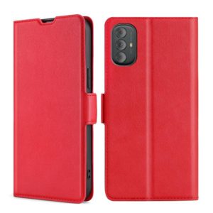 For Motorola Moto G Power 2022 Ultra-thin Voltage Side Buckle Leather Phone Case(Red) (OEM)