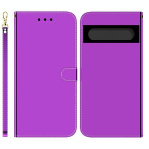 For Google Pixel 7 5G Imitated Mirror Surface Horizontal Flip Leather Phone Case(Purple) (OEM)