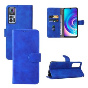 For TCL 30 5G/30+ 5G Skin Feel Magnetic Flip Leather Phone Case(Blue) (OEM)