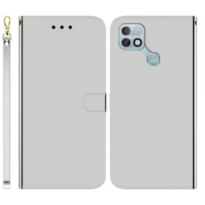 For Infinix Hot 10i / Smart 5 Pro X659B / PR652B / S658E Imitated Mirror Surface Horizontal Flip Leather Phone Case(Silver) (OEM)