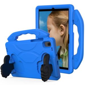 For Samsung Galaxy Tab A7 10.4(2020)T500/T505 EVA Material Children Flat Anti Falling Cover Protective Shell With Thumb Bracket(Blue) (OEM)