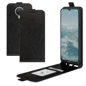 For Nokia G10/G20 R64 Texture Single Vertical Flip Leather Protective Case with Card Slots & Photo Frame(Black) (OEM)