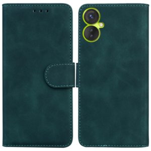 For Tecno Spark 9 Pro Skin Feel Pure Color Flip Leather Phone Case(Green) (OEM)