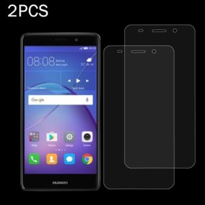 2 PCS for Huawei Y3 2017 0.3mm 9H Surface Hardness 2.5D Explosion-proof Full Screen Tempered Glass Screen Film (OEM)