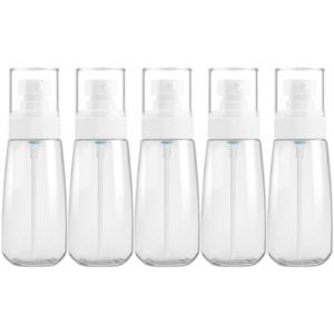 5 PCS Travel Plastic Bottles Leak Proof Portable Travel Accessories Small Bottles Containers, 100ml(Transparent) (OEM)
