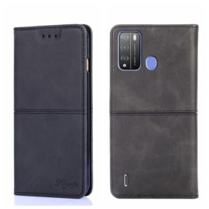 For Itel Vision 1 Pro Cow Texture Magnetic Horizontal Flip Leather Phone Case(Black) (OEM)