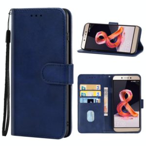 Leather Phone Case For Leangoo T8S(Blue) (OEM)