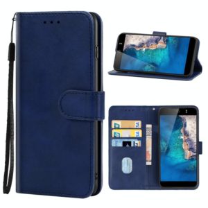 For Tecno Camon CX Leather Phone Case(Blue) (OEM)