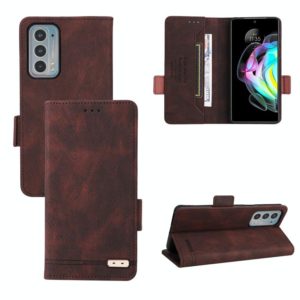 For Motorola Edge 20 Magnetic Clasp Leather Phone Case(Brown) (OEM)