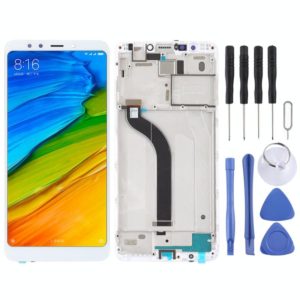 TFT LCD Screen for Xiaomi Redmi 5 Digitizer Full Assembly with Frame(White) (OEM)