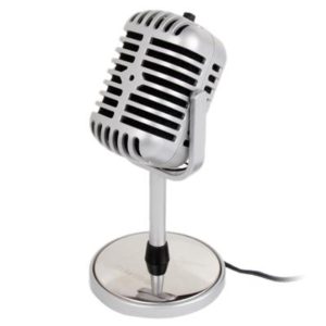 Plastic Classic Style 3.5mm Standing Microphone (OEM)