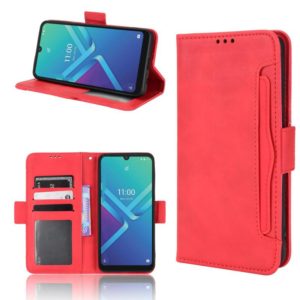 For Wiko Y82 Skin Feel Calf Pattern Leather Phone Case(Red) (OEM)