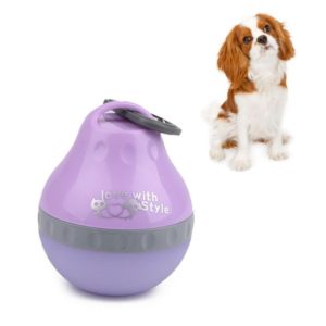Pets Go Out Portable Folding Kettle Drinking Fountain Drinking Supplies, Size:S(Purple) (OEM)