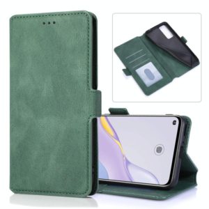 For Huawei nova 7 5G Retro Magnetic Closing Clasp Horizontal Flip Leather Case with Holder & Card Slots & Photo Frame & Wallet(Green) (OEM)