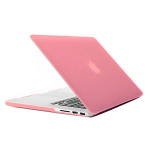 Laptop Frosted Hard Plastic Protection Case for Macbook Pro Retina 13.3 inch(Pink) (OEM)