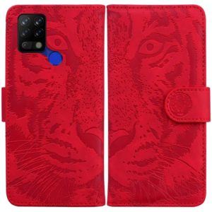 For Tecno Pova LD7 Tiger Embossing Pattern Horizontal Flip Leather Phone Case(Red) (OEM)