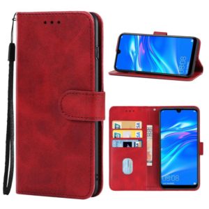 For Huawei Enjoy 9 Leather Phone Case(Red) (OEM)