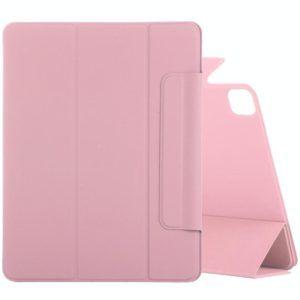 For iPad Pro 11 2022 / 2021 / 2020 / 2018 / Air 2020 10.9 Horizontal Flip Ultra-thin Fixed Buckle Magnetic PU Leather Tablet Case With Three-folding Holder & Sleep / Wake-up Function(Light Pink) (OEM)