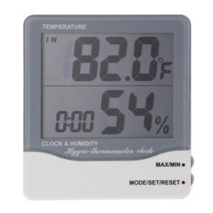THC-03A Outdoor / Indoor LCD Digital Electronic Thermometer Hygrometer Alarm Clock(Grey) (OEM)