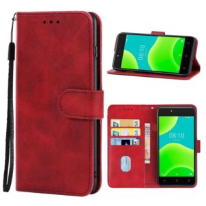 Leather Phone Case For Wiko Y50 / Sunny4(Red) (OEM)