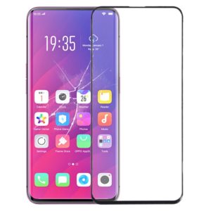 For OPPO Find X Front Screen Outer Glass Lens (Black) (OEM)