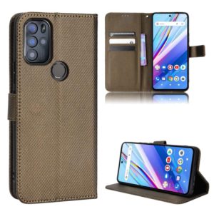 For BLU G91 Pro Diamond Texture Leather Phone Case(Brown) (OEM)