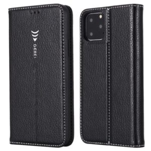 For iPhone 11 Pro GEBEI PU+TPU Horizontal Flip Protective Case with Holder & Card Slots(Black) (GEBEI) (OEM)