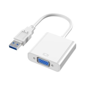 HW-1501 USB to VGA HD Video Converter (White) (OEM)