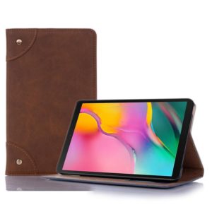 Retro Book Style Horizontal Flip Leather Case with Holder & Card Slots & Wallet for Galaxy Tab A 8.0 (2019)(Light Brown) (OEM)
